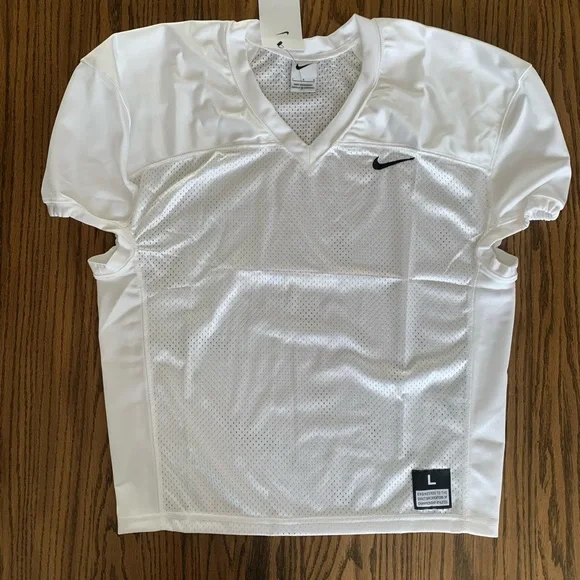 Nike Men’s Vapor White L Football Practice Jersey 908729-100 - Picture 1 of 8